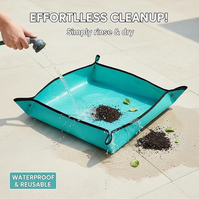 Plant Repotting Mat for Plants, Gardening Hand Tools for Gardeners, PE, 39.4x39.4in(100x100cm)