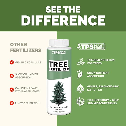 Tree Fertilizer – Liquid Plant Food for Stronger Roots, Fuller Foliage & Healthy Tree Growth, 8 oz