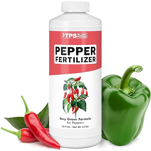Pepper Fertilizer – Liquid Plant Food for Bigger Harvests, Better Flowering & Stronger Root Development, 32 oz