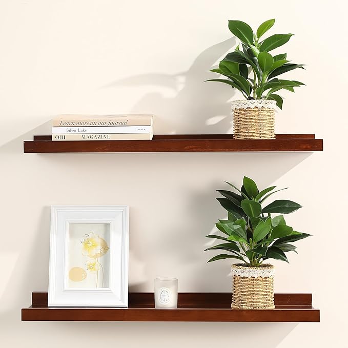 Nubry 2 Pack Fake Plants Artificial Potted Plants with Weaved Pot for Shelf & Table Desk | Perfect for Home Office Bathroom Farmhouse Room Coffee Table Decor 10‘’