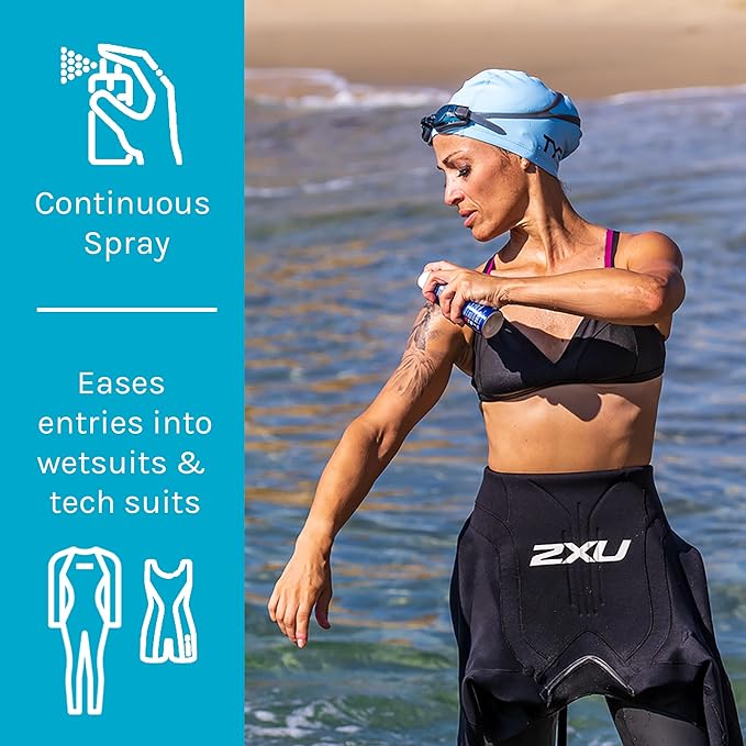 TRISLIDE Anti-Chafe Continuous Spray Skin Lubricant Body Friction Protection | Prevents Blistering and Chafing | Providng Long-Lasting Comfort and Protection (Pack of 1)