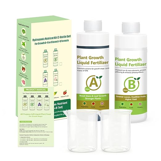 Liquid Plant Food Concentrate, Indoor Outdoor Fertilizer for Flowers, Fruits, Vegetables, Organic-Based Bloom Booster with Easy Mix Formula