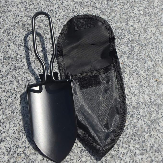 Toasis Garden Trowel Mini Outdoor Foldable Hand Shovel (Black-2pcs)