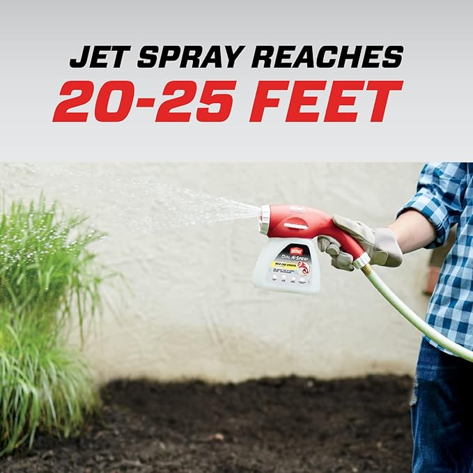 Ortho Dial N Spray Hose-End Sprayer - For Liquid Weed Killer, Insect Killer and Fungicide, Hose Fertilizer Sprayer with 14 Dilution Settings
