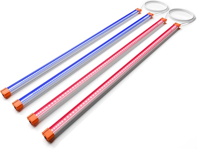 Spider Farmer 2026 Upgraded UV60 & IR30 LED Grow Light, 365-370nm UV & 730-745nm IR Supplemental Light for Indoor Plants, 2x4, 5x5 Grow Tents, 35.4" Long Bars Set