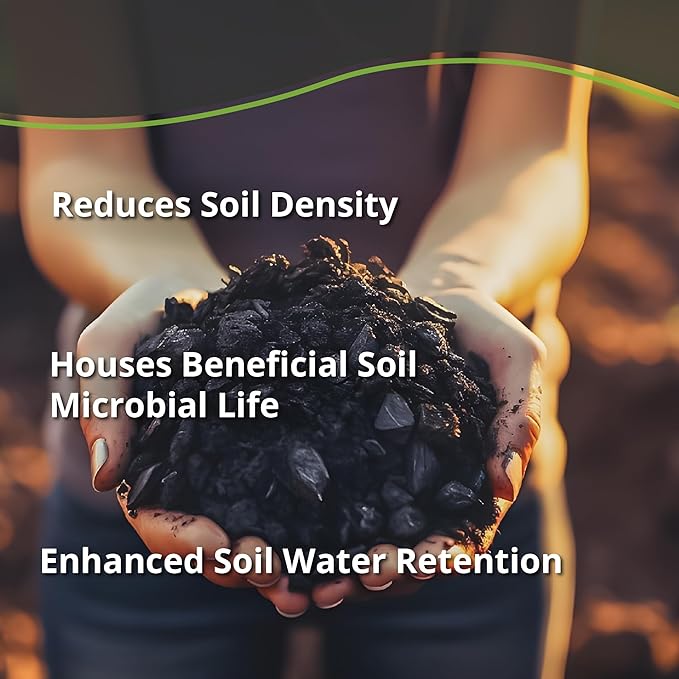 Char Bliss (4 Cubic Ft) - Organic Biochar for Plants - OMRI-Listed Biochar Soil Amendment Organic - Horticultural Charcoal for Plants, Gardening, & Potting Soil - 100% Natural and Renewable Bio Char