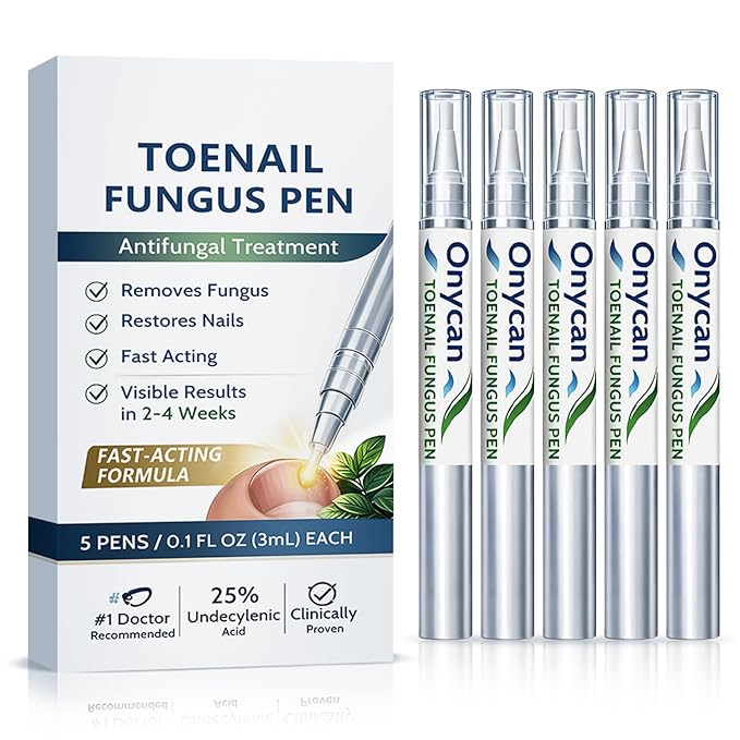 Toenail Fungus Treatment Extra Strength With 25% Undecylenic Acid - Nail Fungus Treatment Extra Strength Pen For Thick, Yellow, Brittle, Discolored Toenails & Fingernails Toenail And Fingernail Repair
