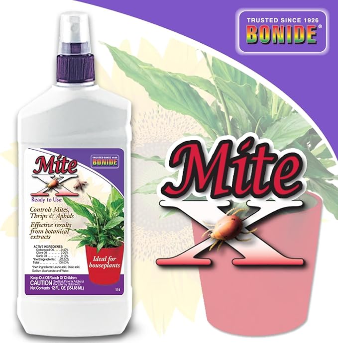 Bonide Captain Jack's Mite-X for Houseplants, 12 oz Ready-to-Use Spray for Insect Control