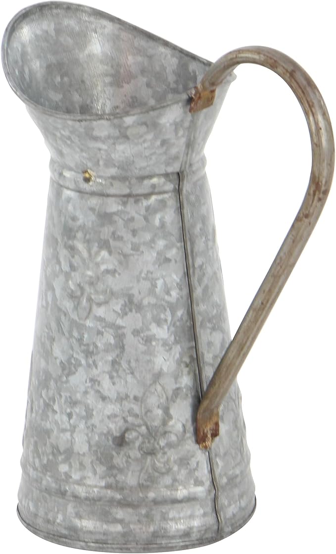Deco 79 Metal Watering Can Indoor/Outdoor Planter, 10" x 6" x 12", Brown