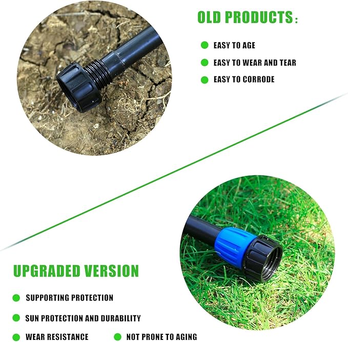 5 Pcs Drip Irrigation 3/4" to 1/2" Irrigation Tubing Faucet Adapter,US Standard Irrigation Hose Connector for 1/2 inch Irrigation Tubing & 3/4 Inch Faucet,Garden Hose GHT 3/4 Thread Faucet Adapter