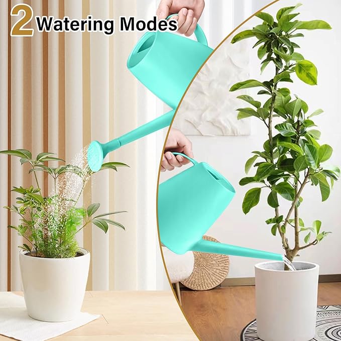 Plastic Watering Can - 1/2 Gallon - Turquoise