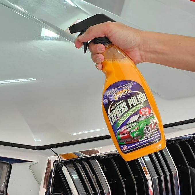 Gliptone Vinyl Wrap Express Polish Spray, Spray and Wipe Protection for Vinyl Wrap and Primer Painted Surfaces, Cleans, Conditions & Shields from UV Damage, Non-Streak Finish, 22 Fl Oz