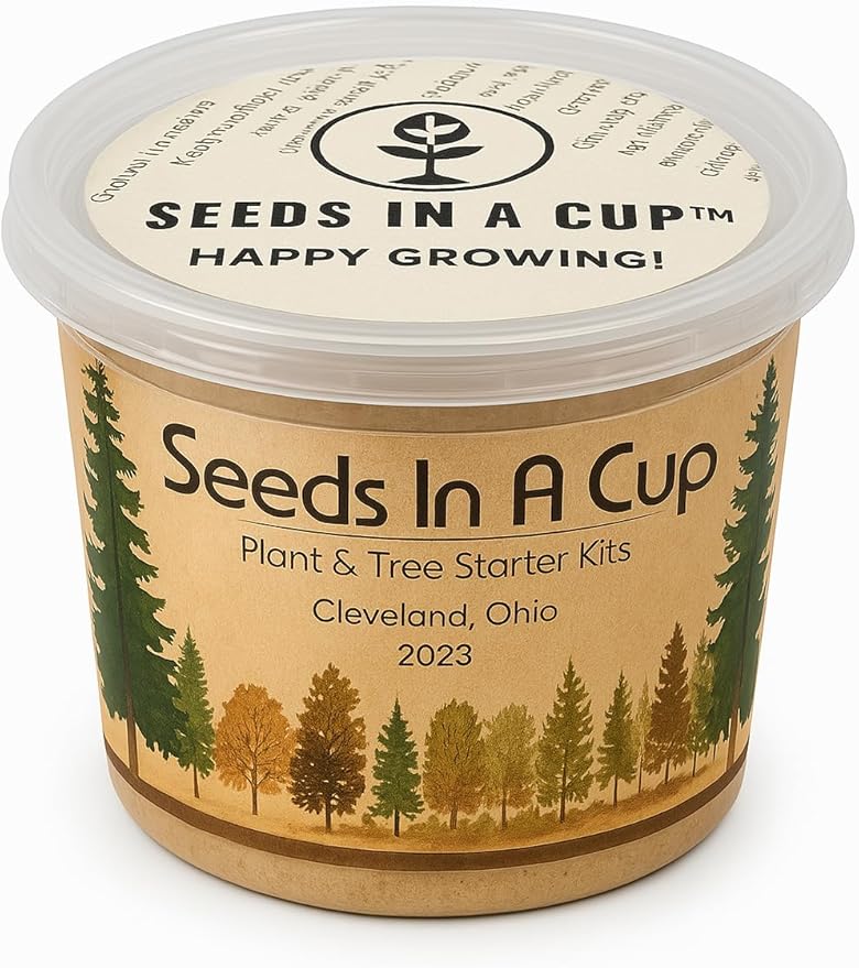 Seeds In A Cup® Plant Grow Kit – 60+ Varieties of Vegetables, Herbs & Flowers | Indoor & Outdoor Seed Starter for Kids & Adults | Grow Your Own Garden | Gardening Gift (Brussel Sprouts)