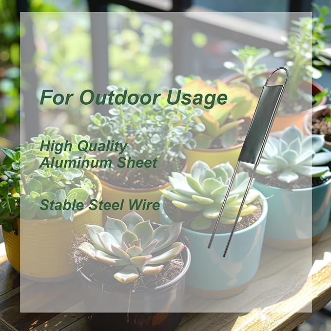 40 Pieces Metal Plant Labels 6 Inch Aluminum Metal Plant Tags Garden Label Markers Outdoor Planting Garden Markers for Plants Vegetables Herb Seedlings Flowers