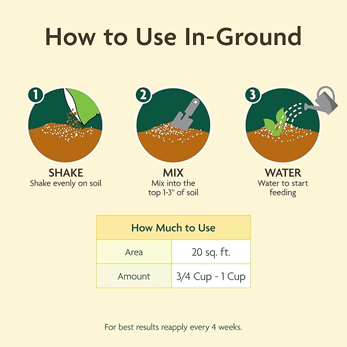 Miracle-Gro Organic All Purpose Plant Food - Garden Fertilizer for Outdoor Vegetables, Flowers, Container and In-Ground Plants, Feeds up to 3 Months, OMRI Listed, 3 lb.