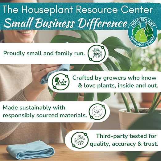 Houseplant Leaf Shine Spray – All-Natural Leaf Cleaner and Gloss for Healthy Shine & Better Photosynthesis | Perfect for House Plants and Foliage | 8 oz