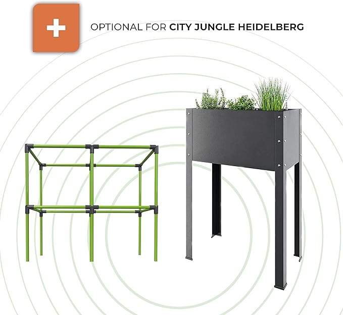 BioGreen Trellis for Raised Garden Bed with Watering System Heidelberg | 2.3 x 2 x 1ft | Ideal Growth for Climbing Plants | Ideal for Balcony/Garden
