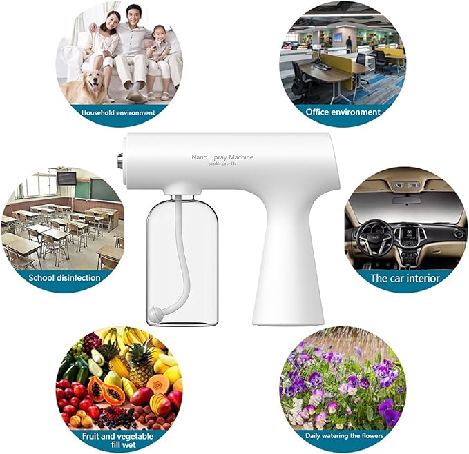 Rechargeable Handheld Nano Sprayer with Blue Light, Ideal for Watering Plants and Trees (K5S Model)