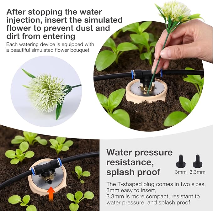 4pcs 3.5x3.5x7in Classic Self-Watering Ollas Self Watering 30oz Terracotta Planter Automatic Drip Irrigation System for Indoor Plant Watering & Outdoor Water Sets Terra Cotta Clay