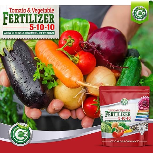 5-10-10 Tomato & Vegetable Fertilizer - Made in USA - NPK + Micronutrients Plant Food for Flower Gardens