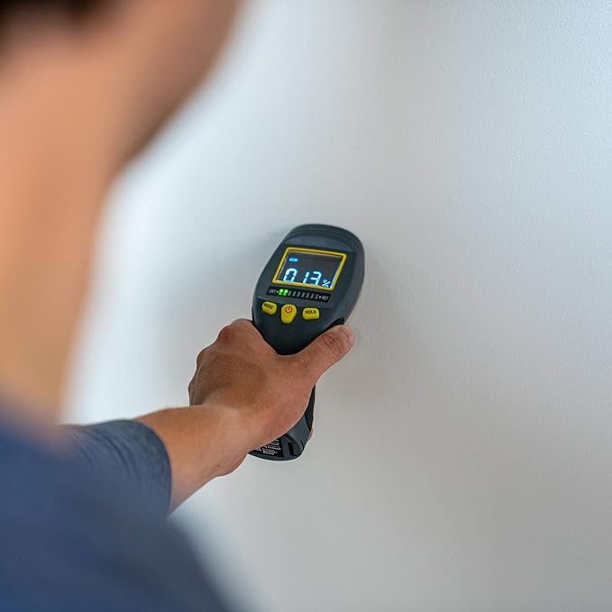 General Tools LCD Moisture Meter #MM8 - Leak and Humidity Detector - Pinless and Non-Invasive