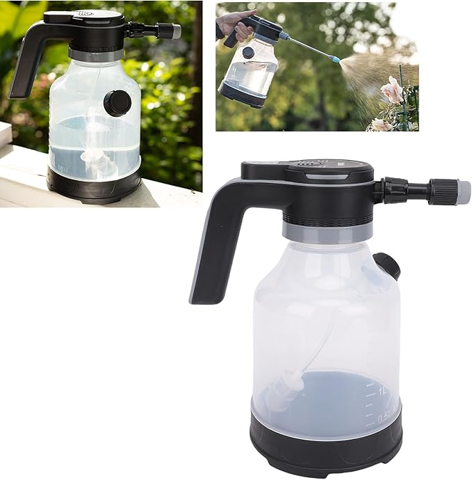 MAVIS LAVEN Electric Plant Spray Bottle, Rechargeable 3L Garden Sprayer with 360° Rotating Nozzle 2 Spray Modes for Plants Pet Cooling Humidifying