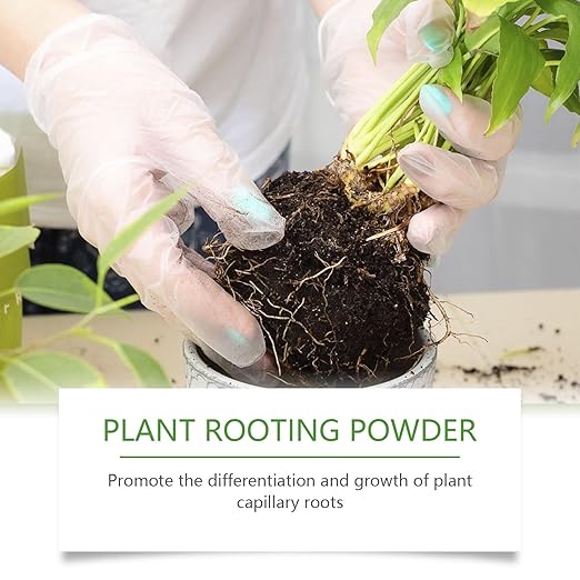 Plant Rooting Powder, Root Growth Stimulator for Cuttings, Seedling and Root Promoter Supports Stronger, Healthier Plants (1PC)