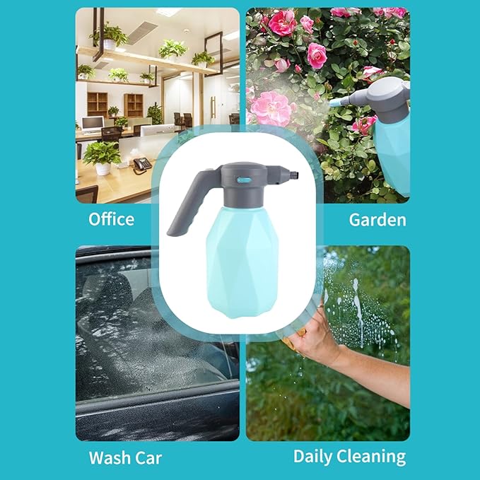 Tnfeeon Watering Can, Sprayers One Button Operation Electric Plant Spray Bottle for Spraying Plants Flowers Weeds and Green Watering Can, 2L Automatic Garden Sprayer Electric Plant Spray (Type 1)