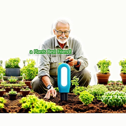 iLight Smart Plant Soil Moisture Meter + App | Bluetooth Soil Sensor + Notifications | Wireless Plant Care Remote Monitoring, Smart Garden Planting Device Indoor Outdoor Plants | Moisture System Gift