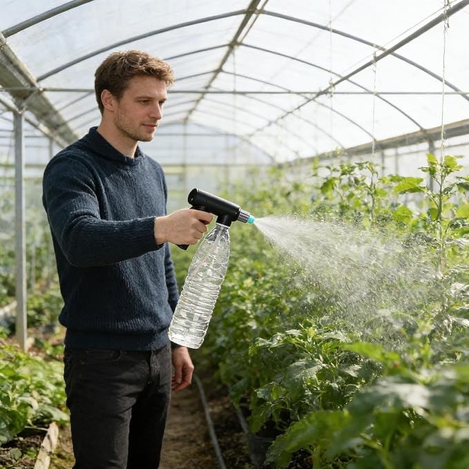 Electric Garden Sprayer - Automatic Adjustable Nozzle Spray Bottle, Portable Plant Watering Device, Multi-Purpose Outdoor Tool | Apartment Yard Patio Home for Flower Bonsai Office Fertilizing