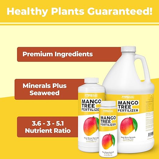 Mango Tree Fertilizer – Liquid Plant Food for More Fruit, Stronger Blossoms & Healthy Tree Growth, 1 Gallon