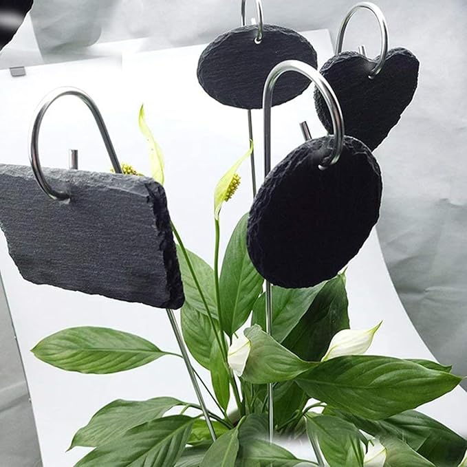 20 Pcs Silver 20cm Plant Label Hooks Garden Markers Stake Plant Label Holder Hanger Plant Sign Stake Rustproof Deformed Garden Plant Sign Hooks Hanging Rods for Flower, Planter