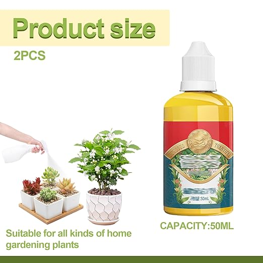 2Pcs Root Booster for Plants, Flowers, Vegetables, Fertilizer for Improving Growth, Nutritious Liquid Fertilizer, Perfect for Gardener, 50ml Houseplant
