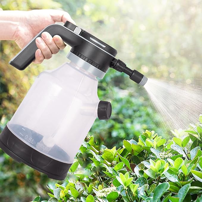 Cordless Electric Plant Mister – 3L Automatic Spray Bottle, Adjustable Spray Nozzles, Rechargeable Watering Tool | 28x26cm Garden Home Lawn Patio Driveway Outdoor Plant Sprayer Efficient Irrigation