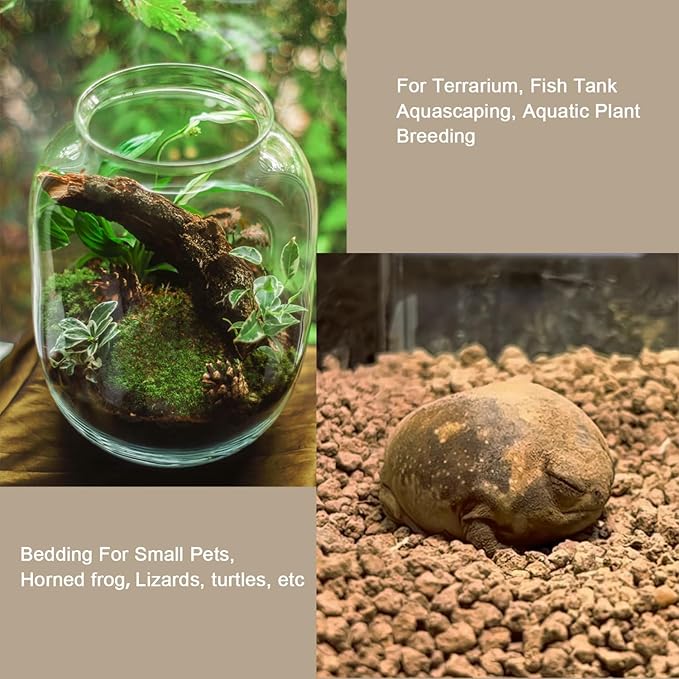 Rurtsva Akadama Bonsai Soil 2lbs Horticultural Potting Soil Amendment Cacti Succulent Plant Soil, Prevent Over Water, Provides Optimal Water Retention, Fast Drainage, YFAK000