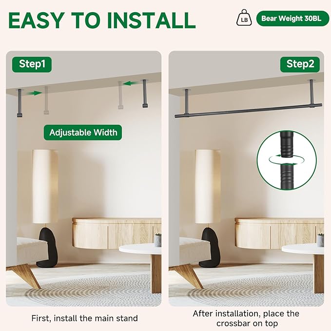 2 pcs Hanging Planters Rod, Plant Hanger Indoor for Window Ceiling, Hanging Plant Shelf for Wall Planter House Plants, Plant Shelves Metal Holder Bar 31.5 In (Pots, Plants, Chains not Included)