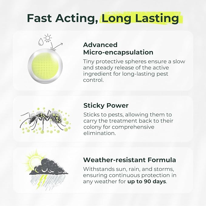 Pro Pest Defense Kit – DIY Professional-Grade Pest Control Spray, Long-Lasting Insect Barrier for Home, Kills +100 Bugs, Kid & Pet Friendly