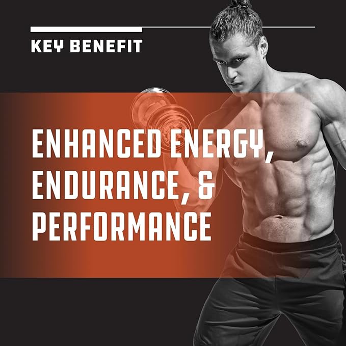 Testosterone Supplement for Men - Testosterone Booster for Men with Horny Goat Weed, Maca Root, Tongkat Ali & Tribulus Terrestris - Energy Support, Performance Enhancer, Muscles Building - 60 Count