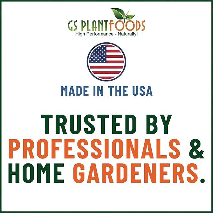 GS Plant Foods Liquid Kelp Fertilizer – Suitable for Organic Growing, OMRI Listed Seaweed Concentrate for Lawns, Gardens & Soil - 55 Gallons