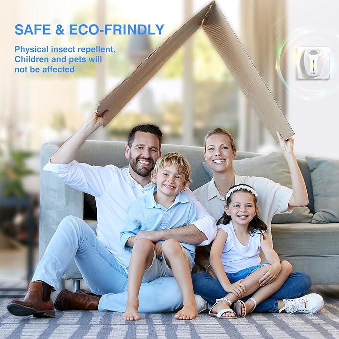 Upgraded Ultrasonic Repeller & Insect Indoor Repeller,Ultrasonic and Repellent for Roach,Rodent,Mouse,Bugs,Mosquito,Mice,Spider,Ant,3 Mode Switching,6 Packs