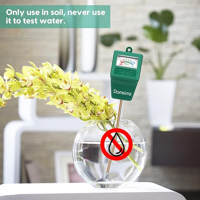 Soil Moisture Meter, Plant Moisture Meter, Plant Water Meter Hydrometer for Plants Care, Gardening, Farming, Indoor and Outdoor Plants, No Battery Needed
