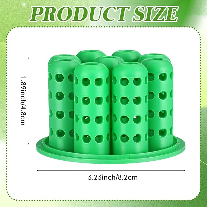 4 Pack Green Onion Planter Scallion Grower Seed Sprouting Kit Compatible with Regular Mouth Mason Jar for Windowsill Garden, Hydroponics, and Propagation Hydroponics Enthusiasts (Green)