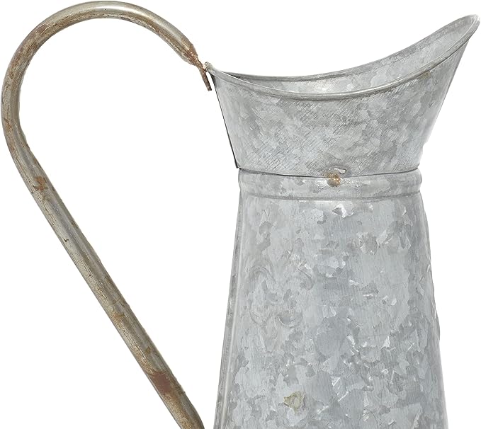 Deco 79 Metal Watering Can Indoor/Outdoor Planter, 10" x 6" x 12", Brown