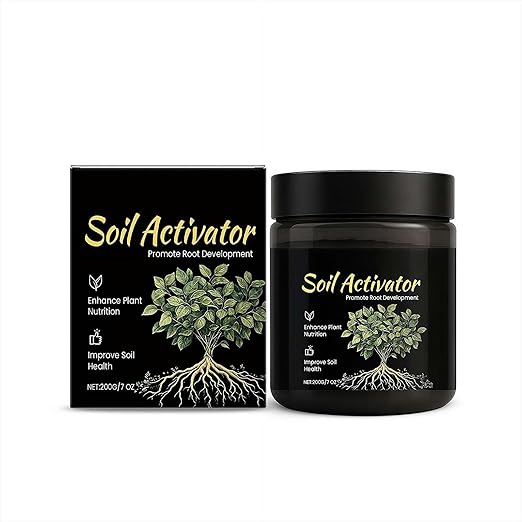 Water Soluble Soil Activator for Plants, Soil Conditioner to Loosen Compacted Dirt & Promote Root Growth, for Lawns, Gardens, Potted Plants, Vegetables & Flowers