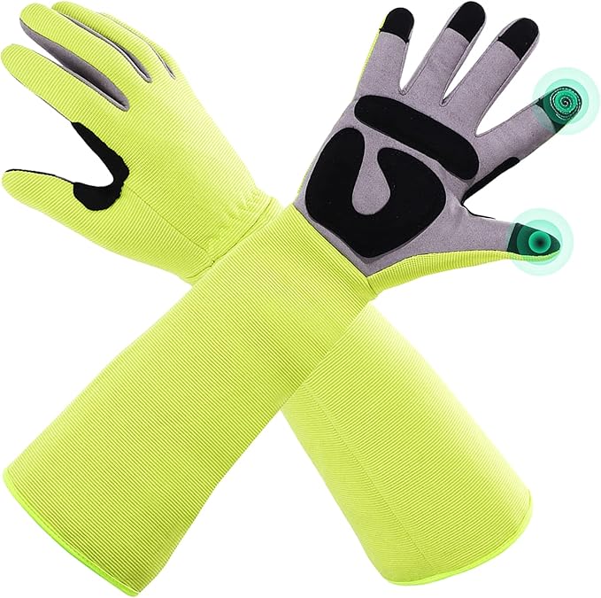 Gardening Gloves, Thorn Protective, Forearm Protection, Yard Work, Pruning, Outdoor Activity, Comfortable