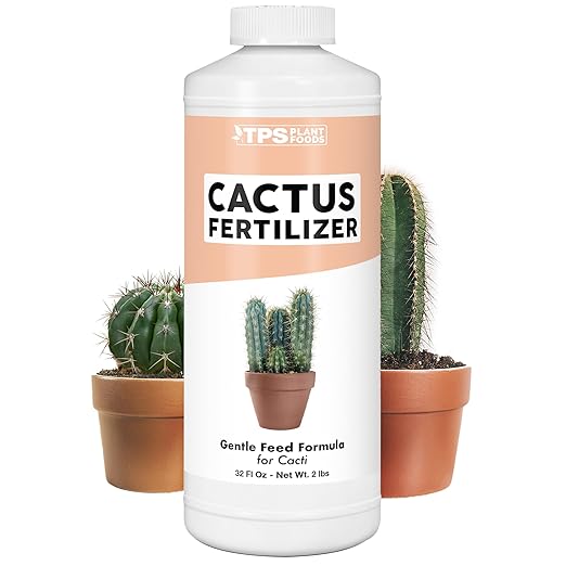 Cactus Fertilizer – Liquid Plant Food for All Cacti, Supports Healthy Cactus Growth & Blooming, 32 oz