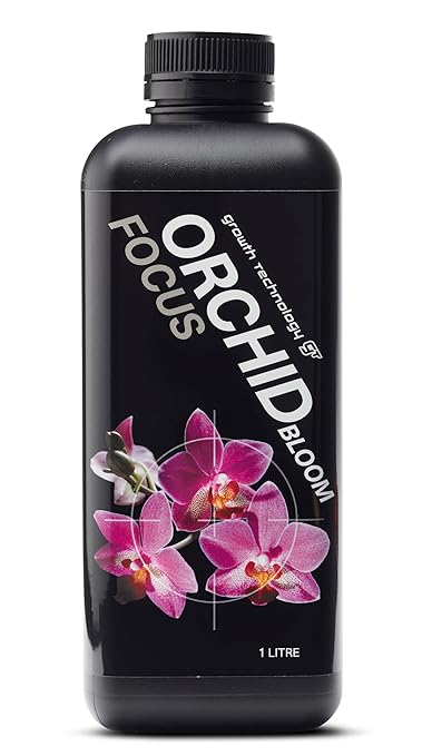 Growth Technology GT Orchid Bloom Focus – Liquid Plant Food for All Orchids, Bromeliads, and Indoor & Outdoor Plants – Promotes Vibrant Blooms and Strong, Healthy Growth – 1 Quart (946 mL)