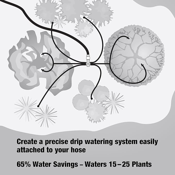 Rain Bird SWDMSPKIT Drip Irrigation Spot Watering Manifold on a Spike Kit, Bubblers and Emitters