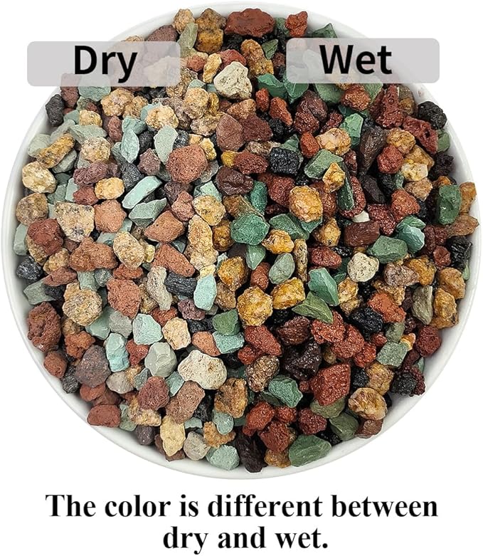 YISZM Succulent Cactus Soil Potting Mix Horticultural Lava Rocks Bonsai Soil for Indoor Plants Drainage Volcanic Rock for Terrarium Gardening Top Dressing 2lb