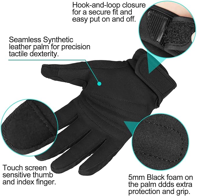 OZERO Work Gloves for Men Women: Mechanic Glove Touchscreen Firm Grip Dexterity Light Duty Gloves for Gardening Construction